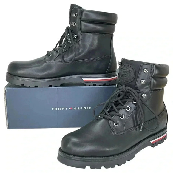 Tommy Hilfiger Melise Black Womens Ankle Boots Size 10M - Picture 12 of 12